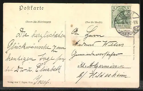 AK Elze in Hann., Bahnhofstrasse mit Kindern