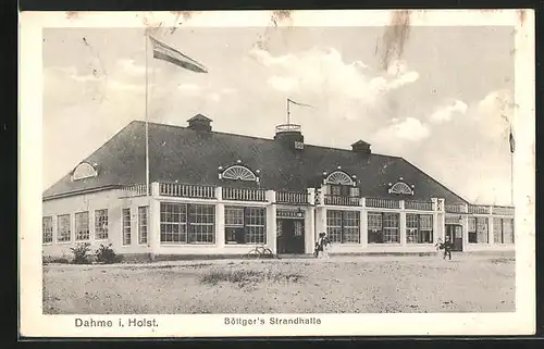 AK Dahme /Holst., Gasthaus Böttger`s Strandhalle