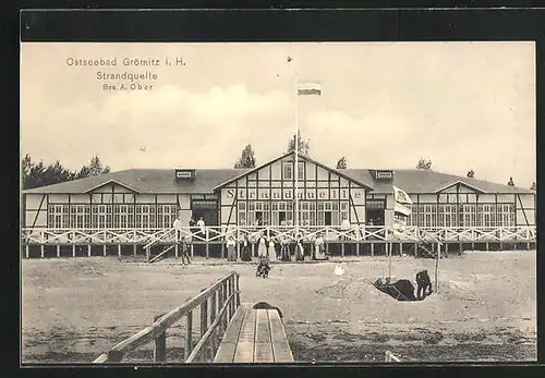 AK Grömitz i. H., Gasthaus Strandquelle