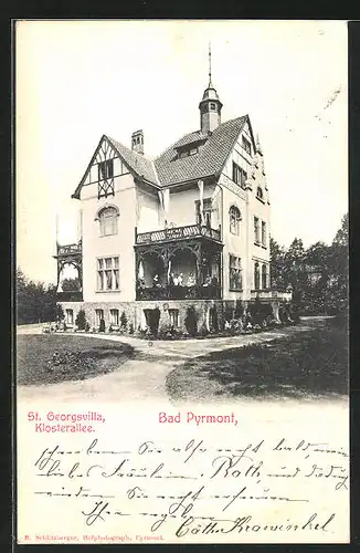 AK Bad Pyrmont, Hotel-Pension St. Georgsvilla, Klosterallee