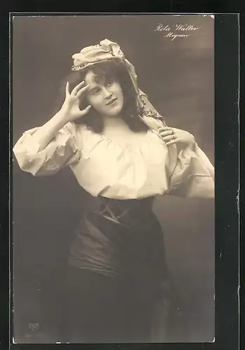 AK Opernsängerin Reta Walter im Kostüm von Mignon