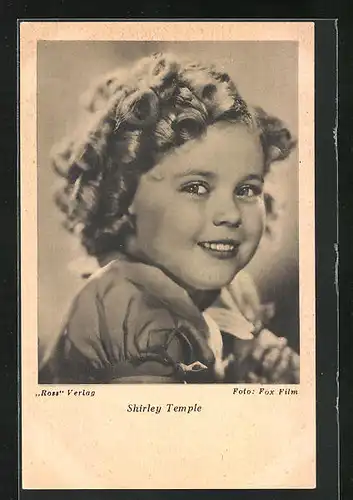 AK Schauspielerin Shirley Temple im Kostüm einer Filmrolle