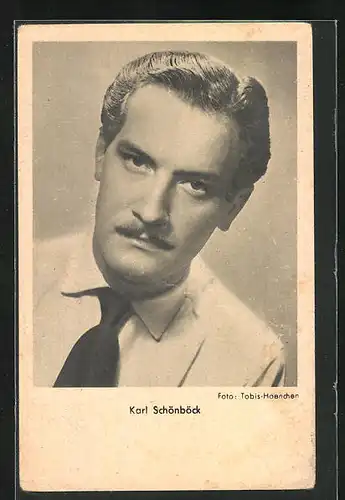 AK Schauspieler Karl Schönböck im Kostüm einer Filmrolle