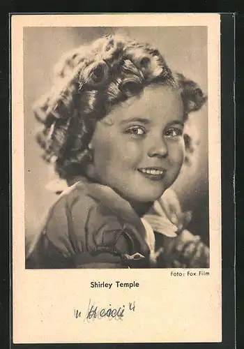 AK Schauspielerin Shirley Temple im Kostüm einer Filmrolle