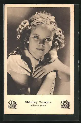 AK Schauspielerin Shirley Temple im Kostüm einer Filmrolle