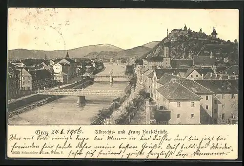 AK Graz, Albrechts- und Franz Karl-Brücke