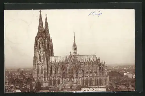 AK Köln, Blick auf den Dom