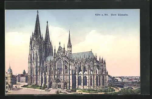 AK Köln, Blick auf den Dom