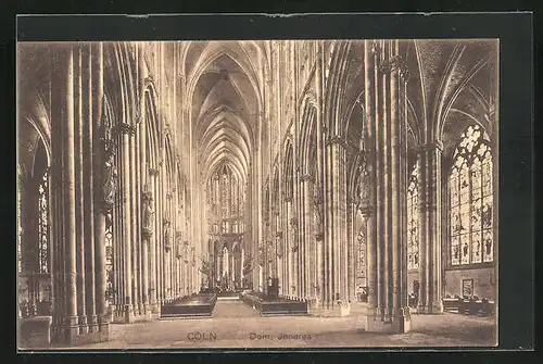 AK Köln, Innenansicht vom Dom