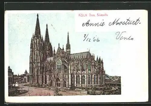 AK Köln, Dom, Südseite