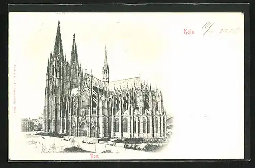 AK Köln, Blick zum Dom