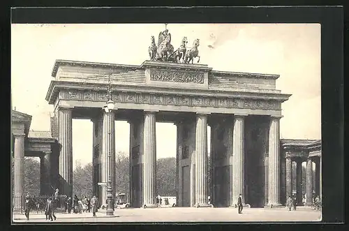 AK Berlin, Brandenburger Tor, Vorderansicht