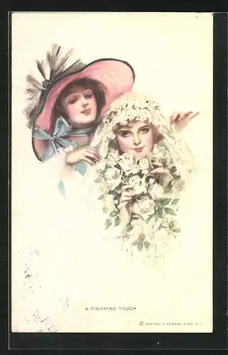 Künstler-AK F. Earl Christy: a finishing touch, the beautiful bride