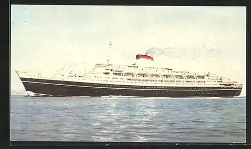 AK Passagierschiff Cristoforo Colombo auf hoher See