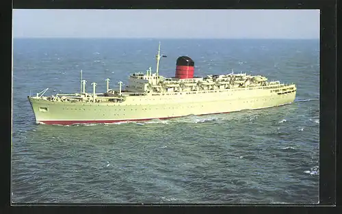 AK Cunard Franconia in voller Fahrt