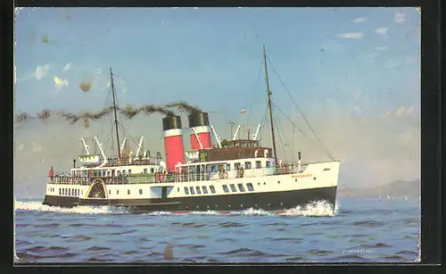 AK Waverley the last sea-going paddle steamer in the World