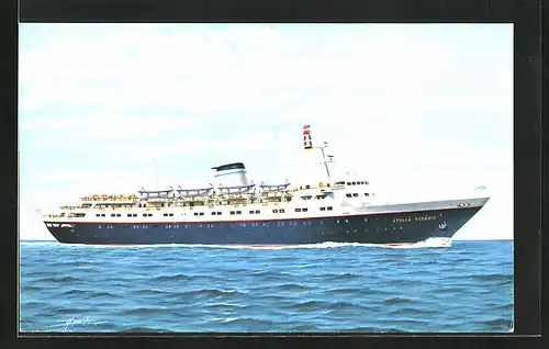 AK Passagierschiff M.S. Stella Oceanis in voller Fahrt