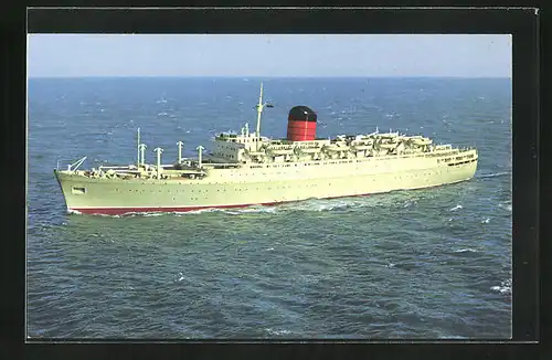 AK Passagierschiff Carmania auf hoher See