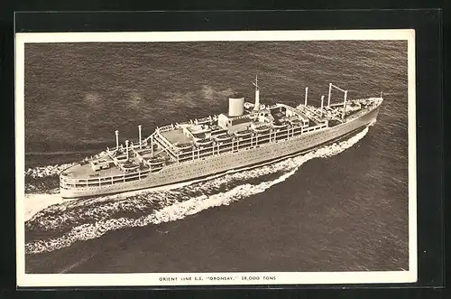 AK S.S. Oronsay in voller Fahrt