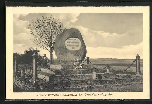 AK Gravelotte-Mogador, Kaiser Wilhelm-Gedenkstein