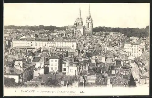 AK Bayonne, Panorama pris de Saint-André