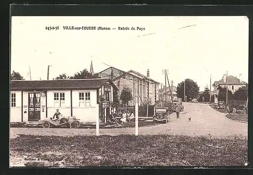 AK Ville-sur-Tourbe, Entrée du Pays