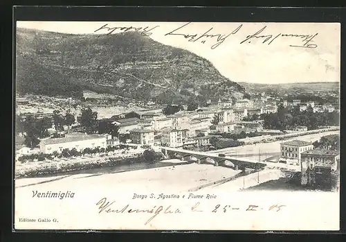 AK Ventimiglia, Borgo S. Agostino e Fiume Roia
