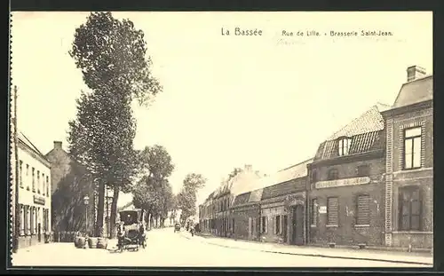 AK La Bassée, Rue de Lille, Brasserie Saint-Jean