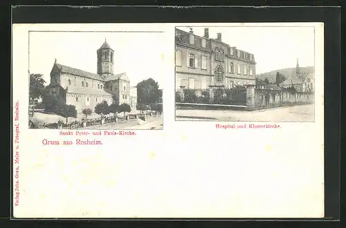 AK Rosheim, Sankt Peter- und Pauls-Kirche, Hospital und Klosterkirche