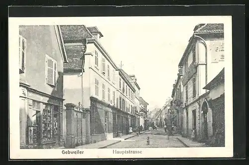 AK Gebweiler, Blick in die Hauptstrasse
