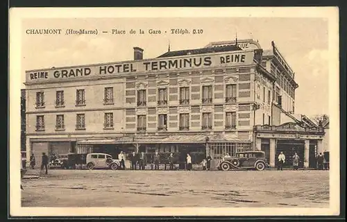 AK Chaumont, Place de la Gare, Grand Hotel Terminus