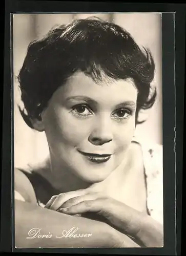 AK Schauspielerin Doris Abesser spielte u.a. in dem Film Zwischenfall in Benderath