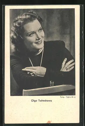 AK Schauspielerin Olga Tschechowa im Kostüm einer Filmrolle