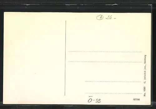 AK Golling, Gesamtansicht von St. Nikolaus aus