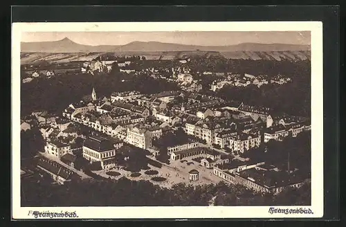 AK Franzensbad, Fliegeraufnahme der Stadt