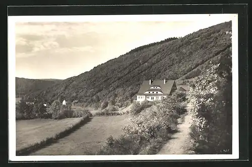 AK Gemünd i. Eifel, auf dem Weg zur Jugendherberge