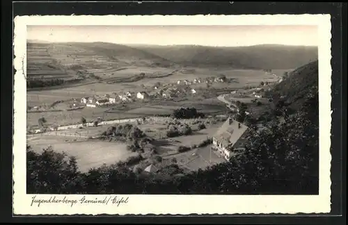 AK Gemünd i. Eifel, Partie oberhalb der Jugendherberge mit Blick ins Tal
