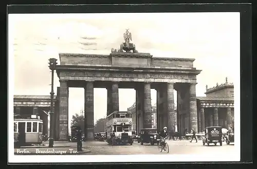 AK Berlin, Blick durch das Brandenburger Tor