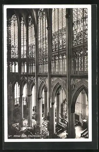 AK Köln a. Rhein, Dom, die Chorfenster