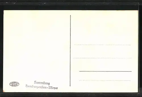 AK Hamburg, Festzug zur Jahrhundertfeier März 1913, 3. Wasserwagen, Herren in Trachten ziehen ihn, Volksfest