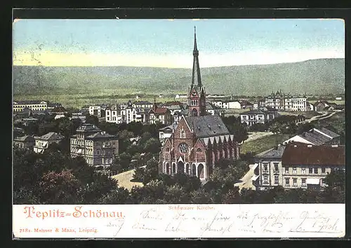 AK Teplitz Schönau / Teplice, Panorama