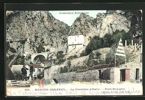 AK Menton-Garavan, La Frontiere d`Italie, Pont St-Louis