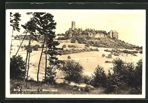 AK Greifenstein /Westerwald, Burg Greifenstein