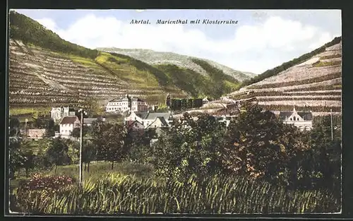 AK Marienthal / Ahrtal, Panorama mit Klosterruine