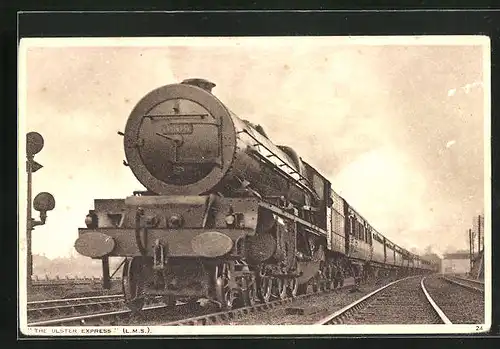 AK The Ulster Express No. 6209, englische Eisenbahn