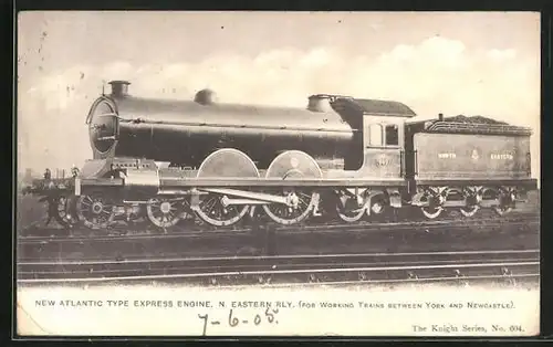 AK New Atlantic Type Express Engine, N. Eastern Railway No. 649
