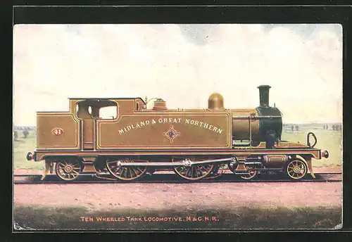 AK Ten Wheeled Tank Locomotive No. 41, Midland & Great Northern, englische Eisenbahn