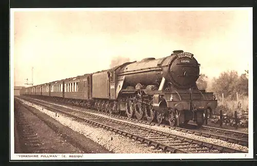 AK The Yorkshire Pullman No. 60046, englische Eisenbahn