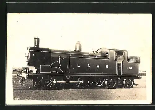 Foto-AK L.S.W.R. Locomotive No. 126, englische Eisenbahn