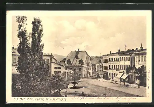 AK Holzkirchen / Obb., Blick auf den Marktplatz